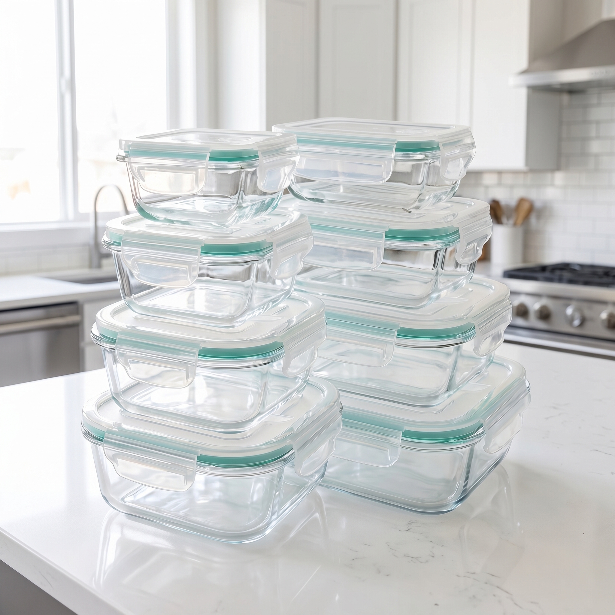 Home Cooking Food - A set of 8 food storage