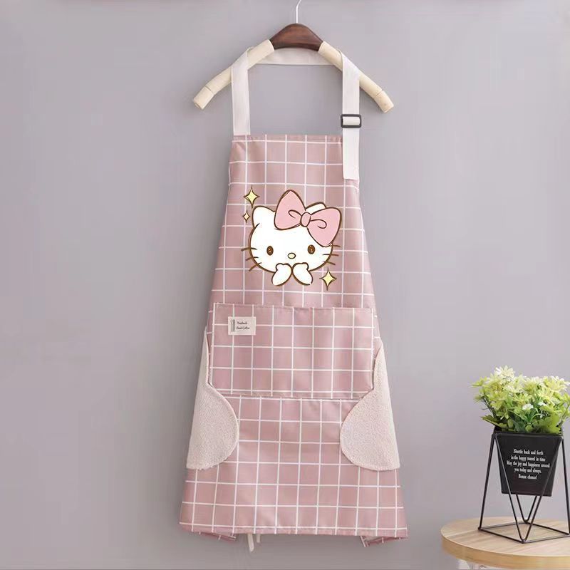 Home Cooking Oil - Hello Kitty Apron Cute Cartoon Apron