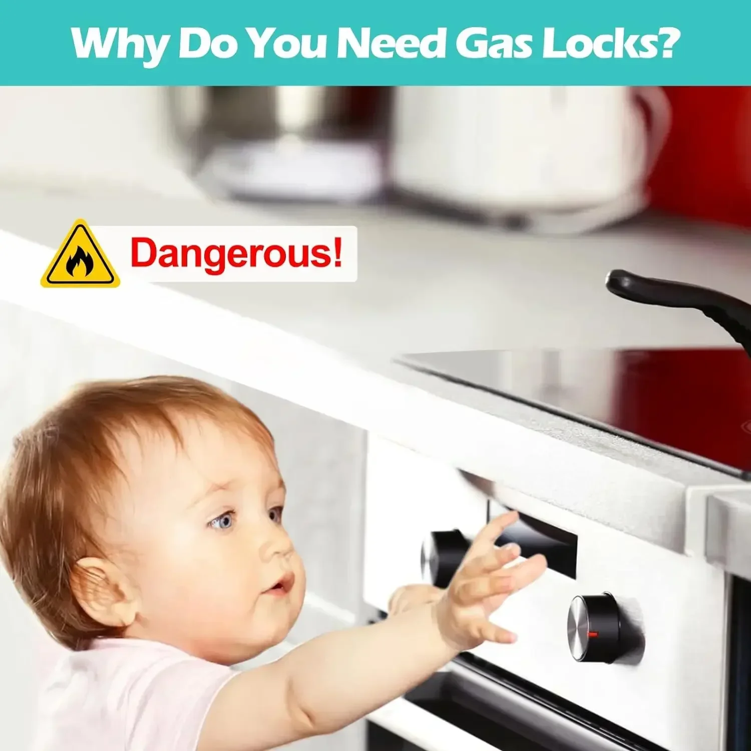 Stove Knob Locks Child Proof S - Home Cooking Gas ulasan dan harga