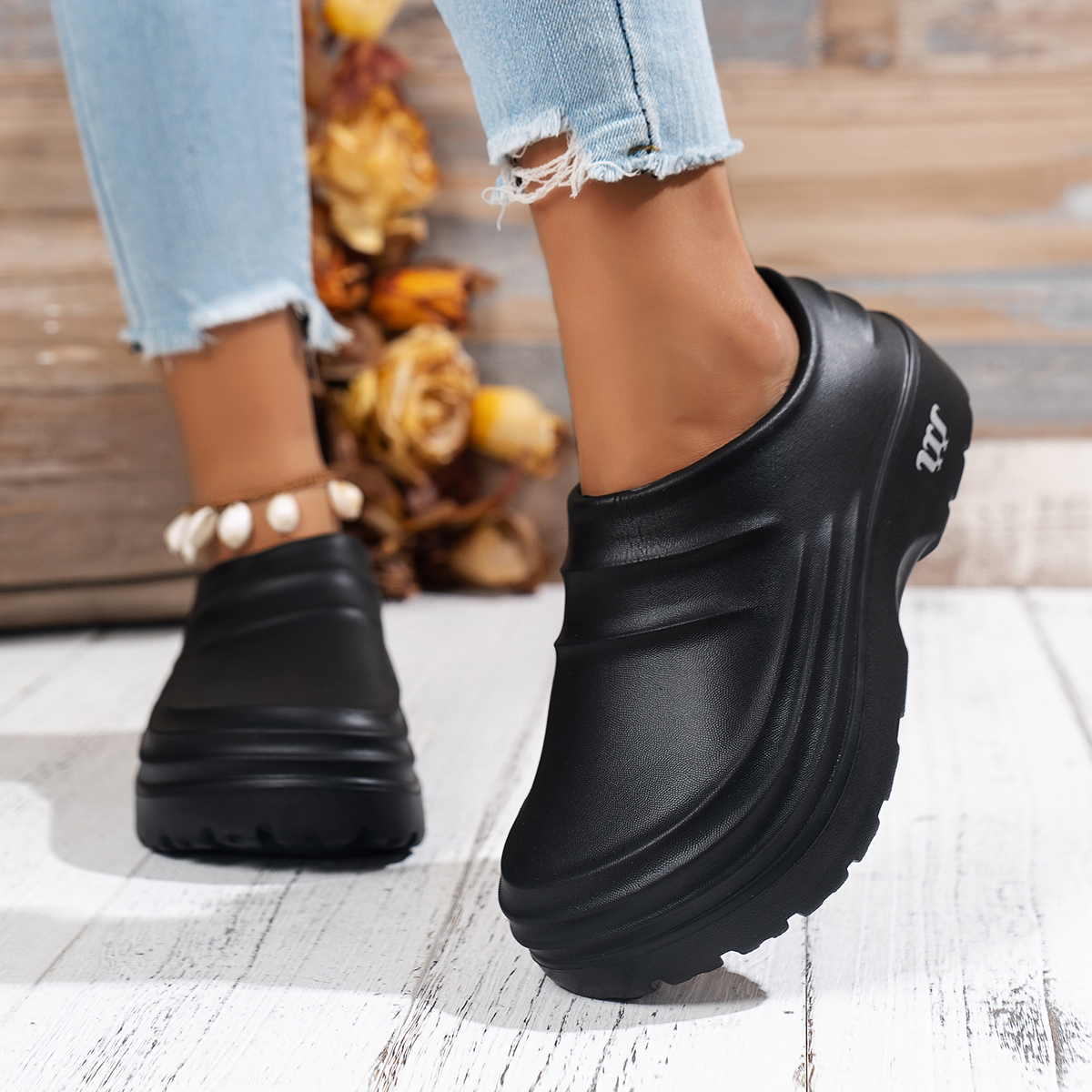 Women's Thick-Soled Kitchen Sl - Home Cooking Oil ulasan dan harga