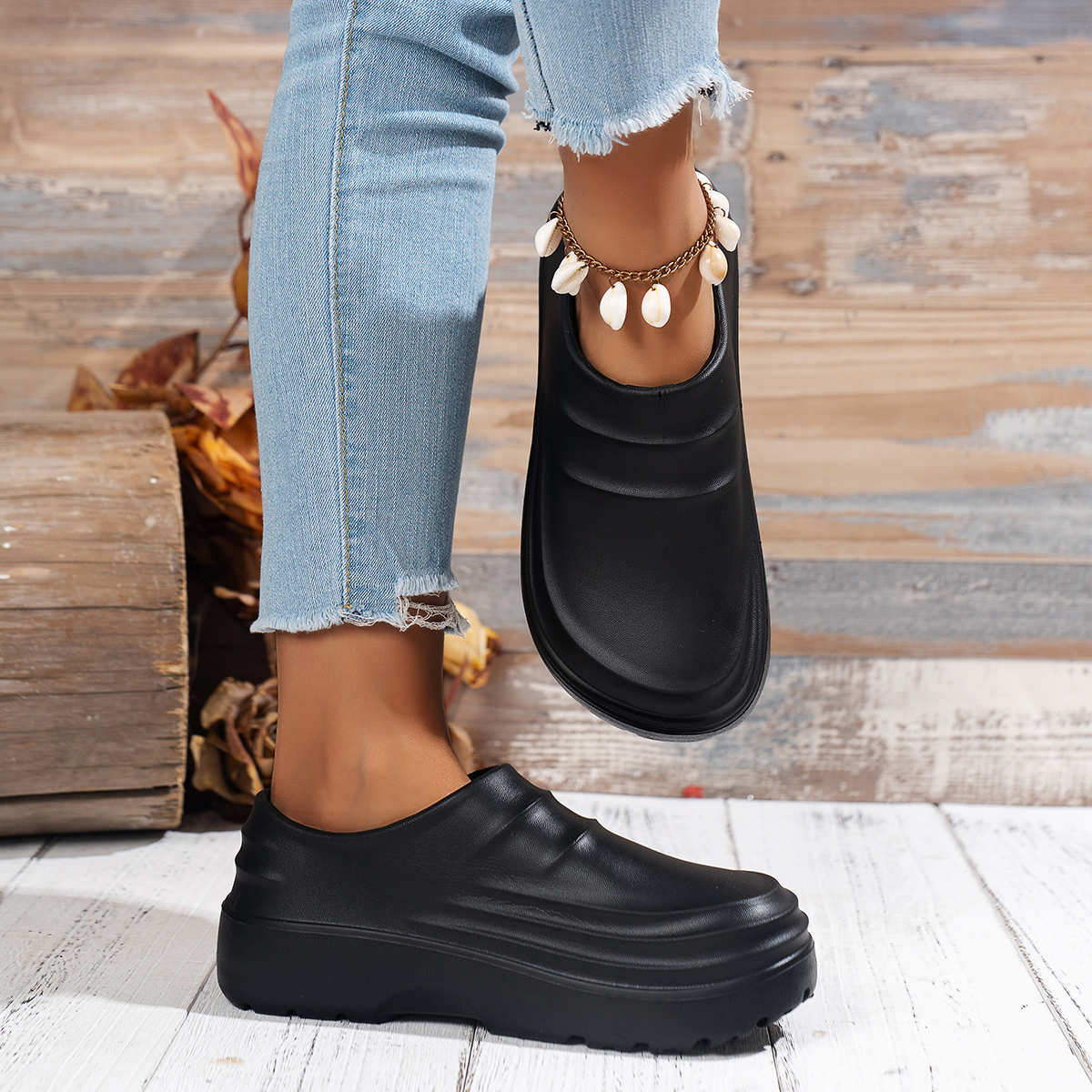 Women's Thick-Soled Kitchen Sl - Home Cooking Oil ulasan dan harga