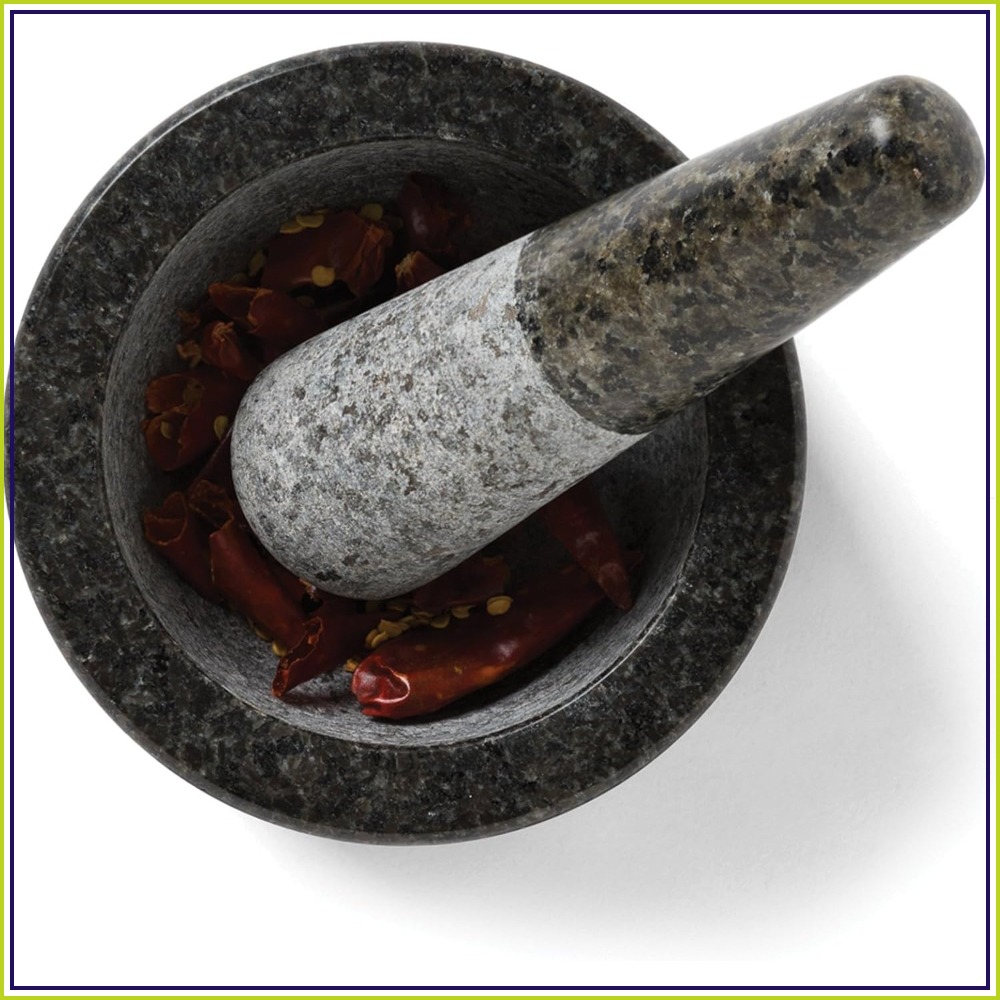 Granite Mortar and Pestle, 4.7 - Mortar Pestle Granite ulasan dan harga