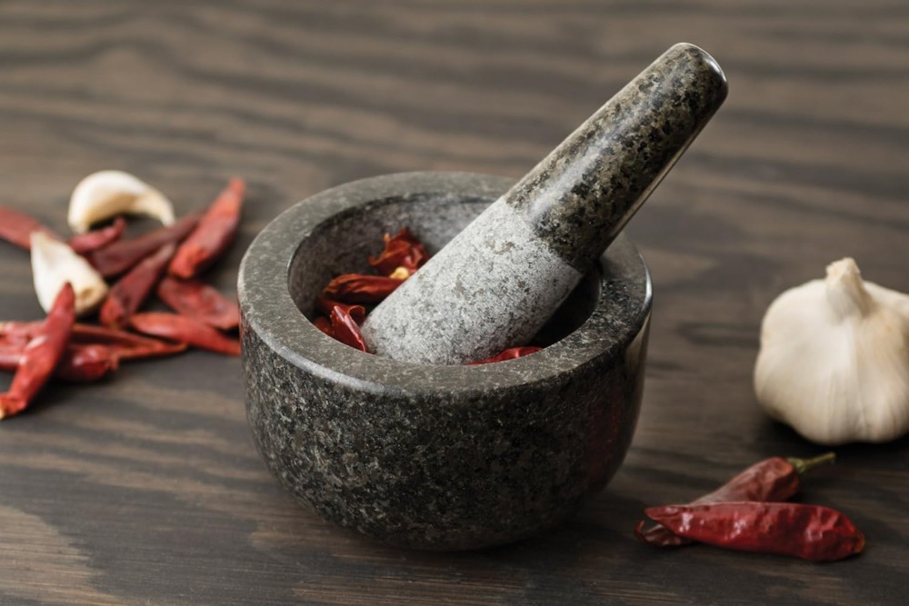 Granite Mortar and Pestle, 4.7 - Mortar Pestle Granite ulasan dan harga