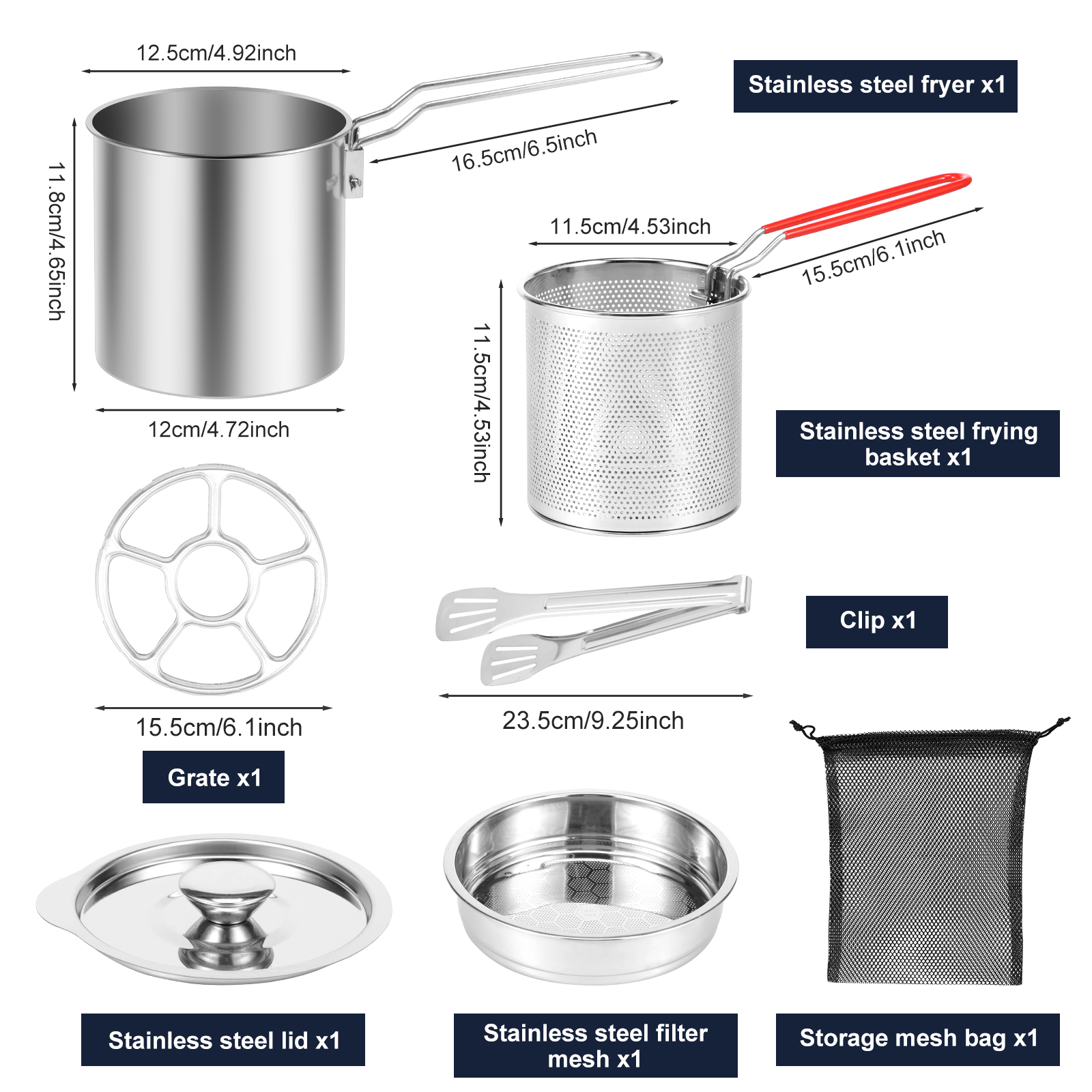 Deep Fryer Pots Stainless Stee - Home Cooking Oil ulasan dan harga