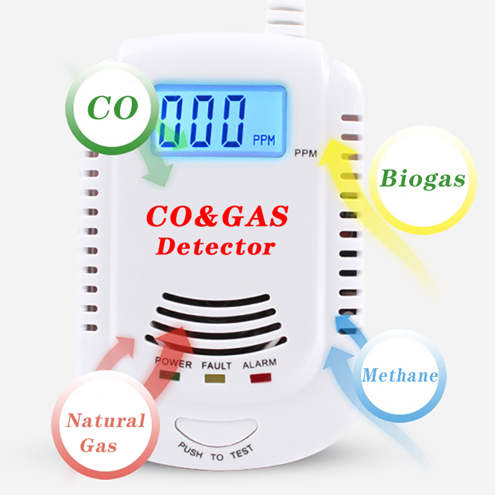 2 in 1 Gas Detector, Plug-in H - Home Cooking Gas ulasan dan harga