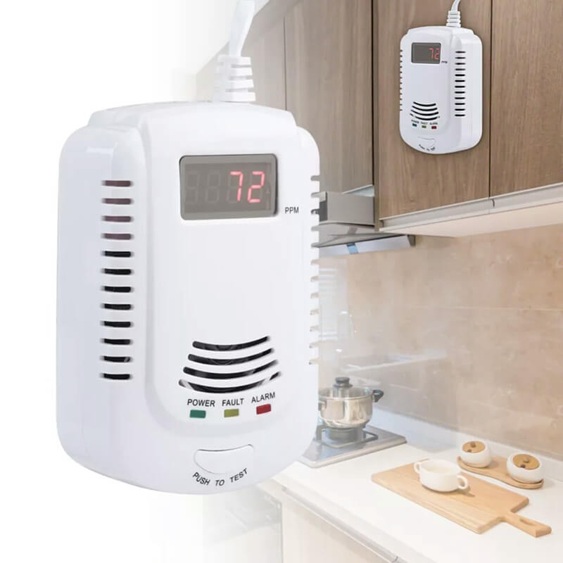 2 in 1 Gas Detector, Plug-in H - Home Cooking Gas ulasan dan harga