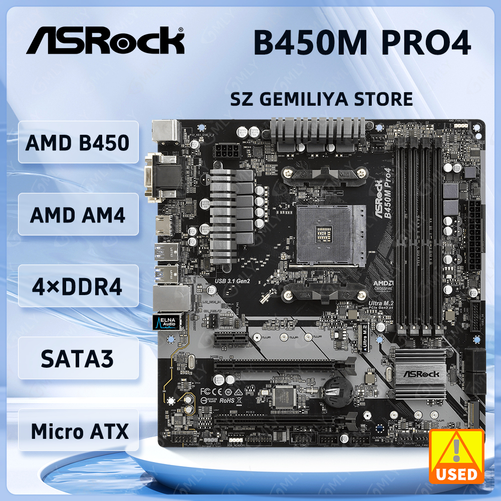 ASROCK B450M B450 Motherboard  - Home Cooking Videos ulasan dan harga