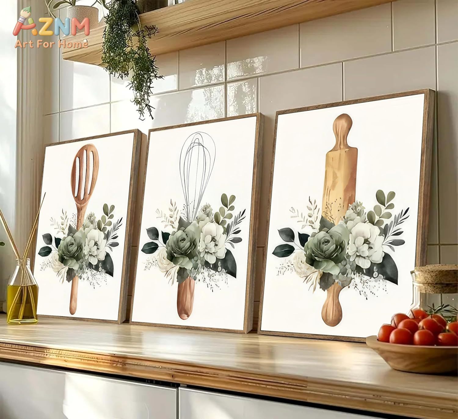 AZNM Kitchen Utensils Floral C - Home Cooking Oil ulasan dan harga