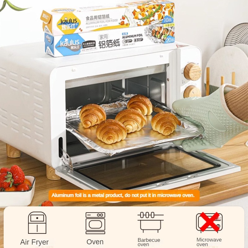 Zackoo 10/20/40M Aluminium Foi - Home Cooking Oil ulasan dan harga