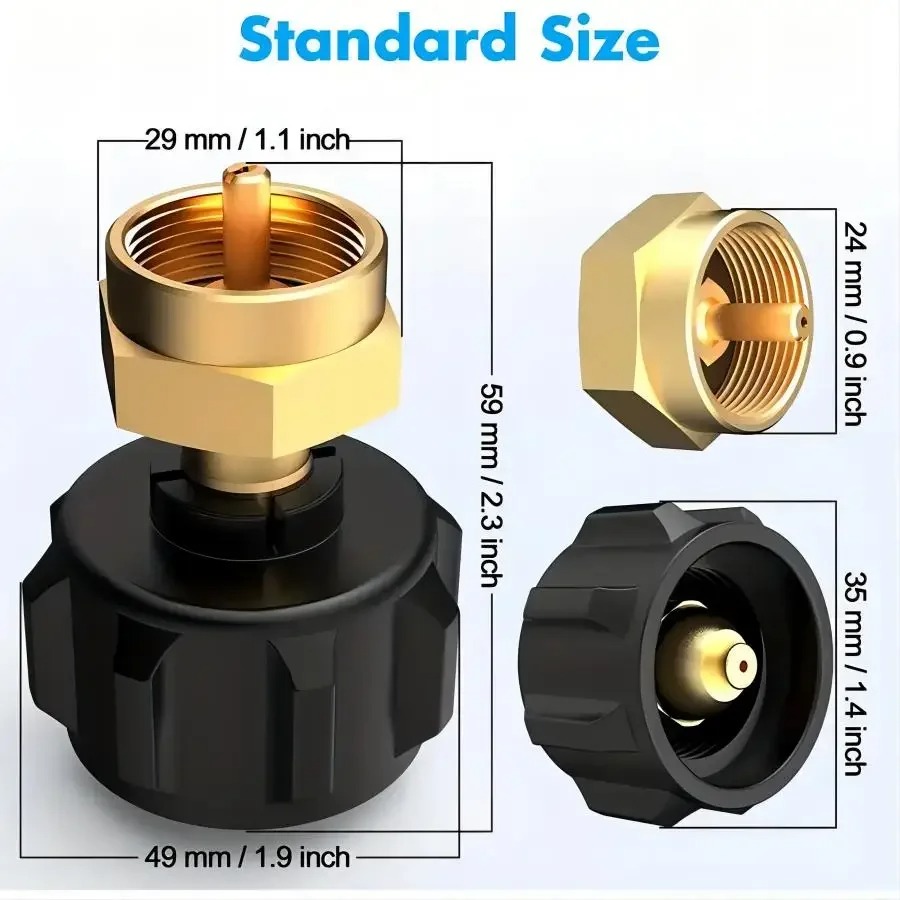 Brass Refill Adapter for 1LB B - Home Cooking Gas ulasan dan harga