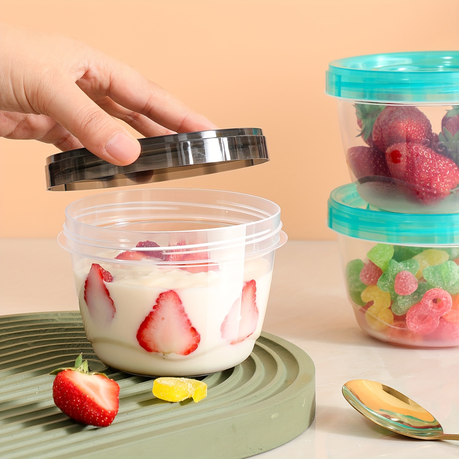 2 Transparent Sealed Food Stor - Home Cooking Food ulasan dan harga