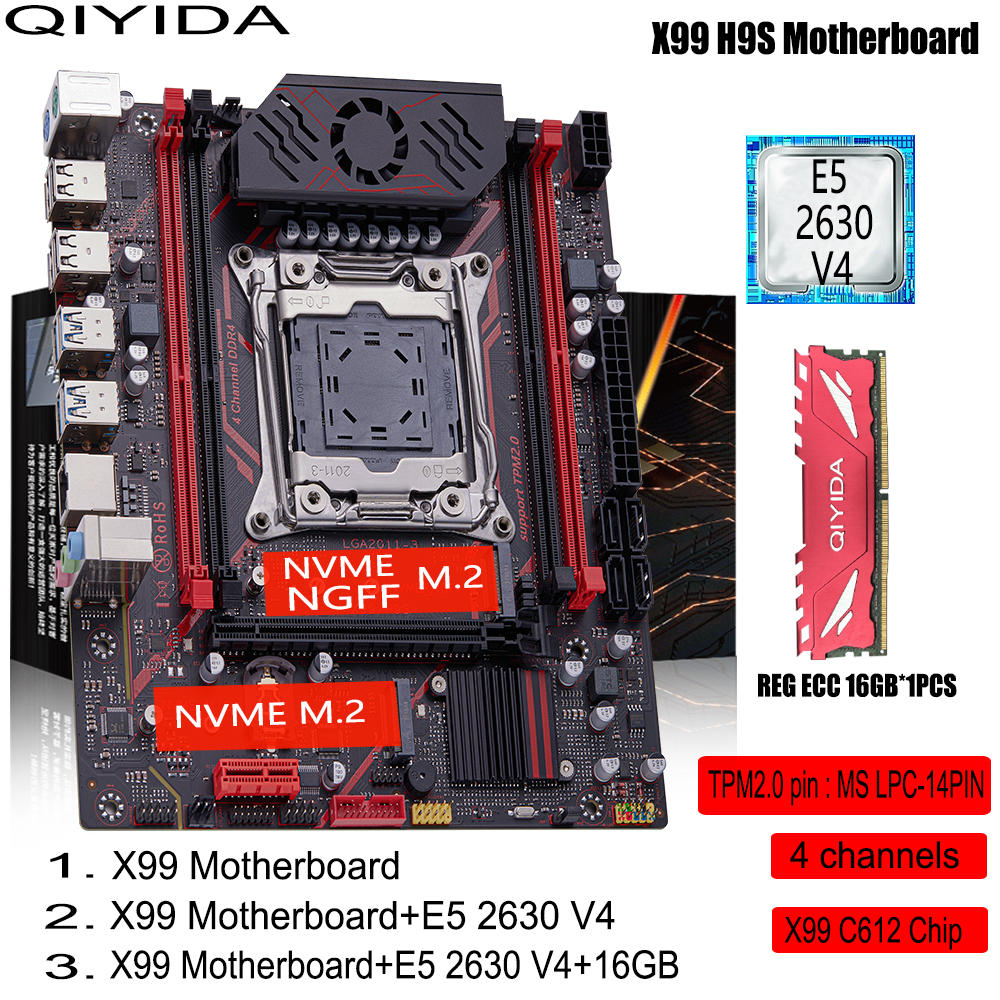 QIYIDA X99 H9S Motherboard Set - Home Cooking Videos ulasan dan harga