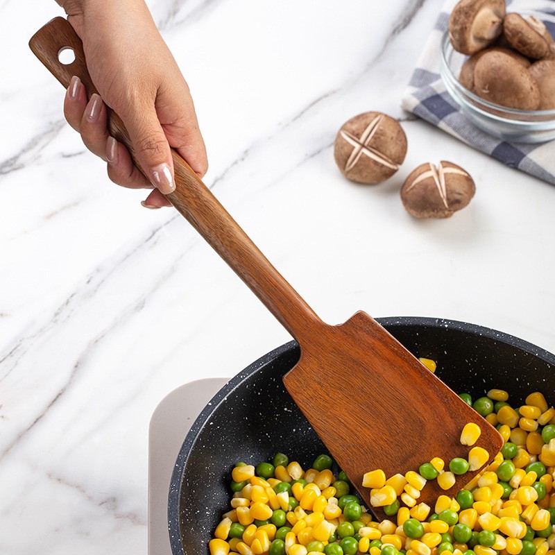 1PC-Wooden spatula for non-sti - Home Cooking Food ulasan dan harga