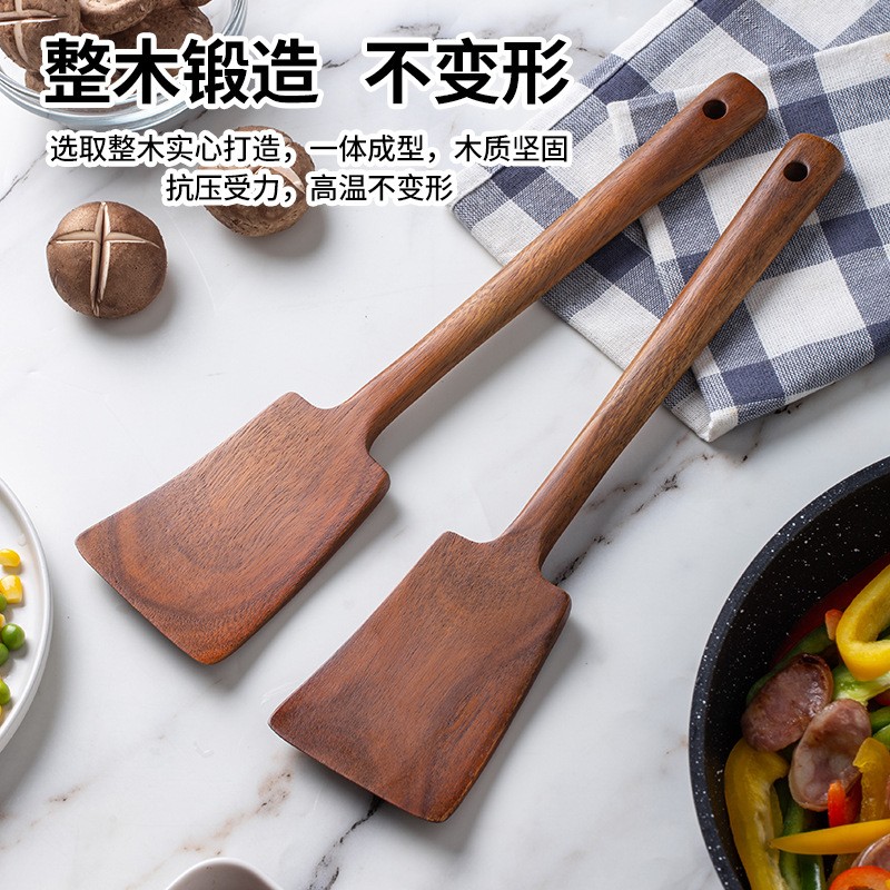 1PC-Wooden spatula for non-sti - Home Cooking Food ulasan dan harga