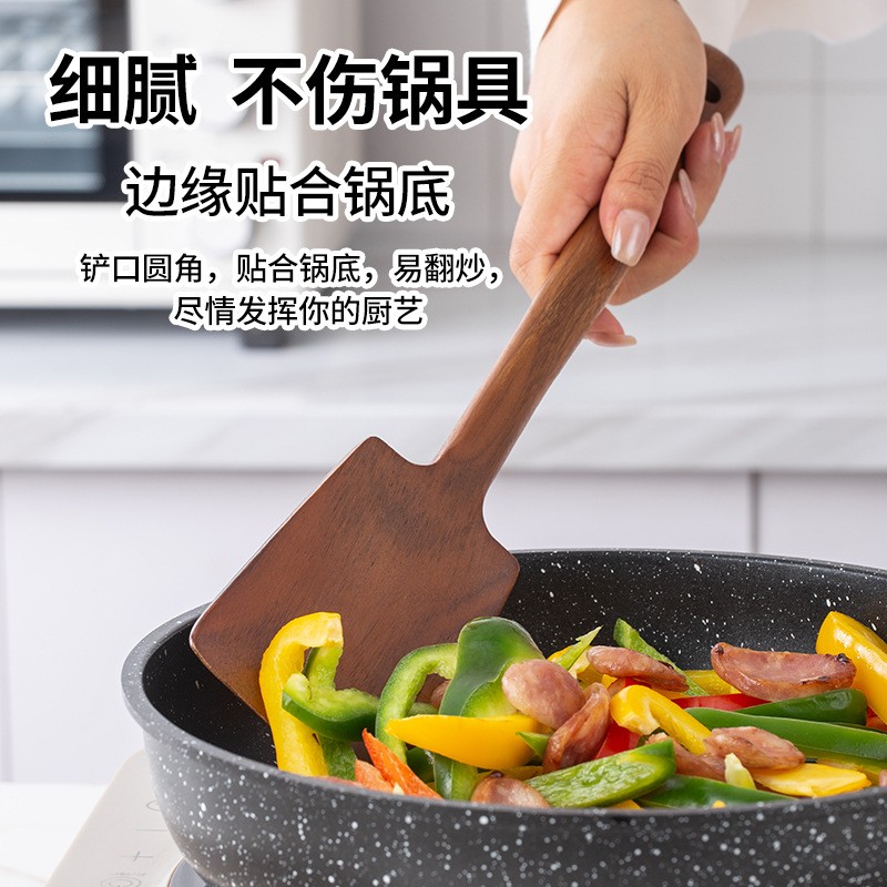 1PC-Wooden spatula for non-sti - Home Cooking Food ulasan dan harga