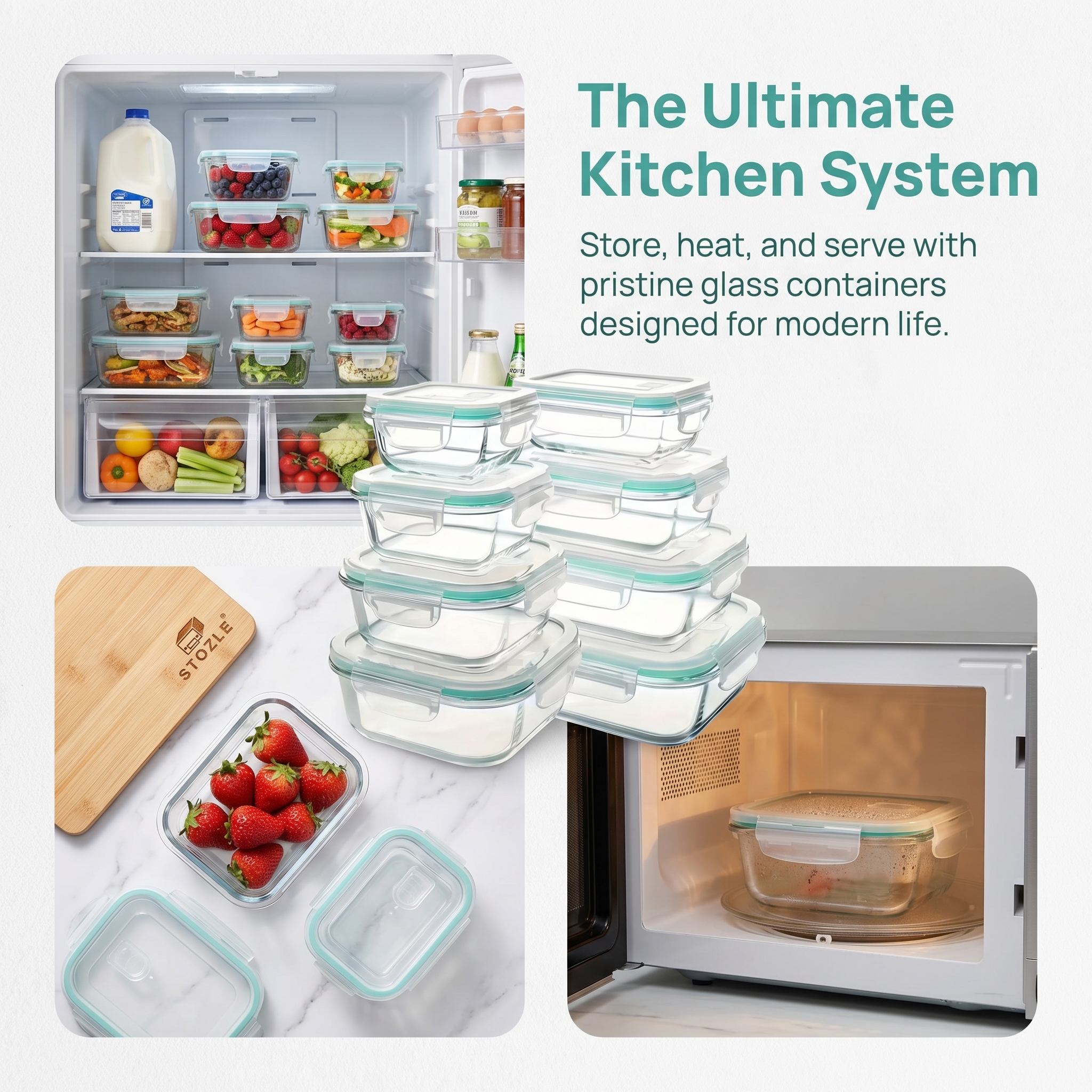 A set of 8 food storage contai - Home Cooking Food ulasan dan harga