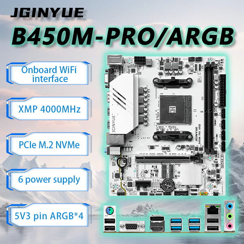 JGINYUE B450 AM4 Motherboard M - Home Cooking Videos ulasan dan harga