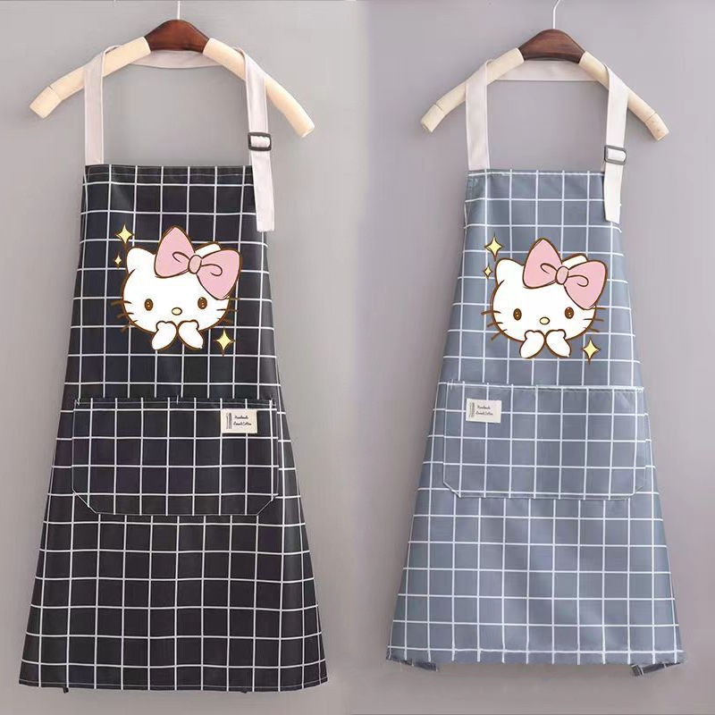 Hello Kitty Apron Cute Cartoon - Home Cooking Oil ulasan dan harga
