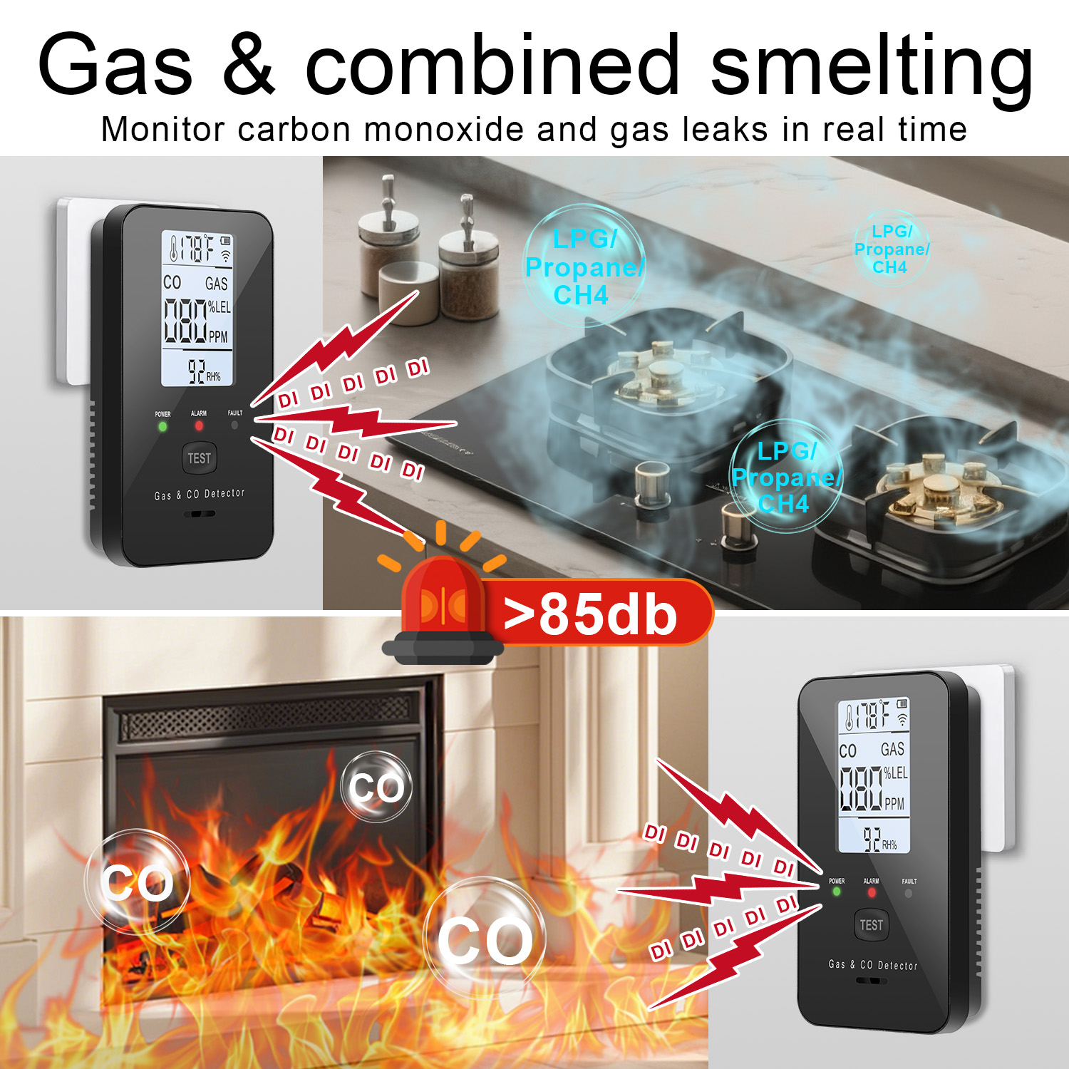 Natural Gas & Carbon Monoxide  - Home Cooking Gas ulasan dan harga