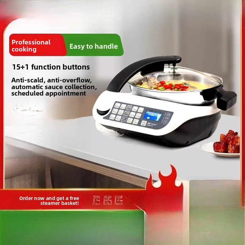 E15 Smart Cooking Robot, Large - Home Cooking Oil ulasan dan harga