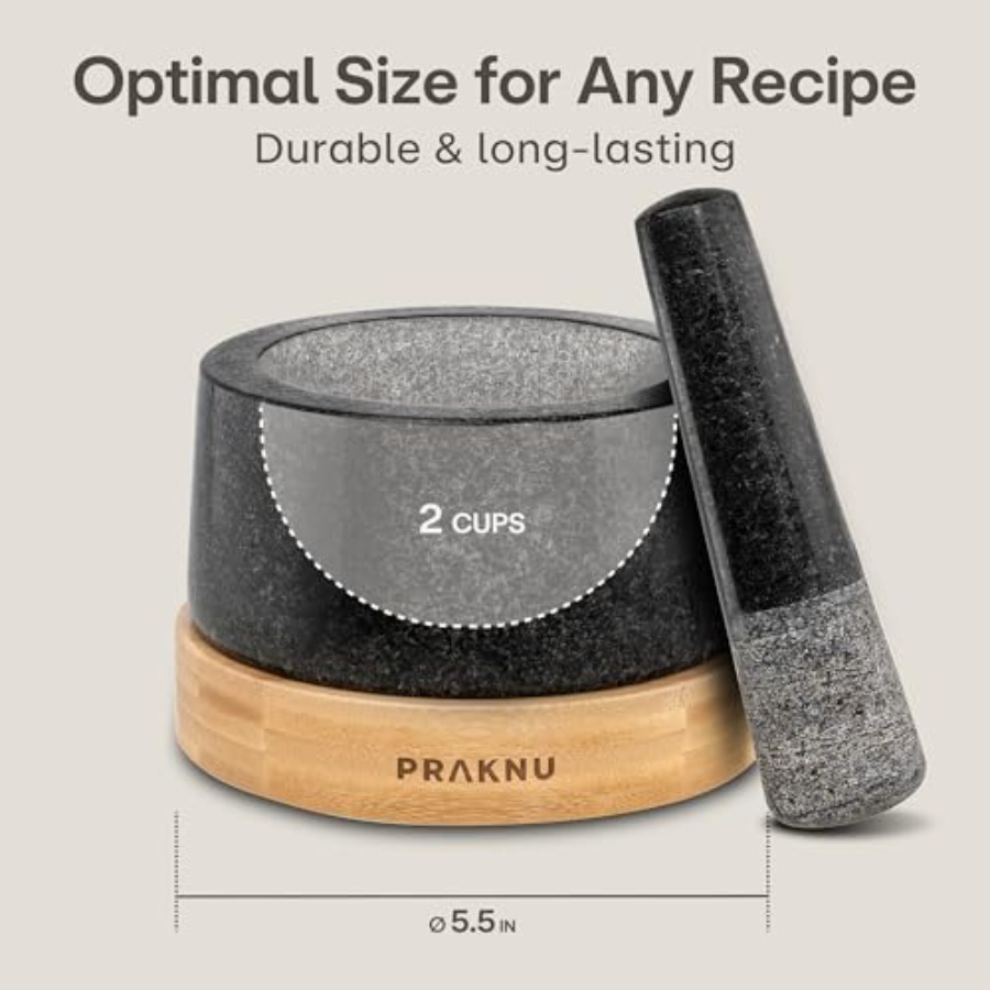 Large 2 Cup Mortar and Pestle  - Mortar Pestle Granite ulasan dan harga