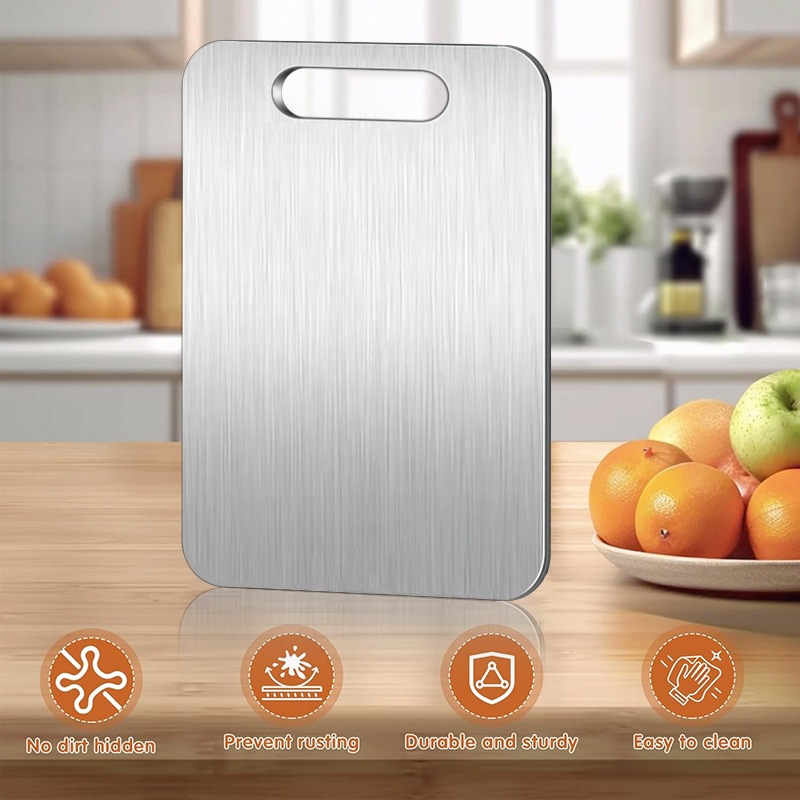1pc Stainless Steel Cutting Bo - Home Cooking Food ulasan dan harga