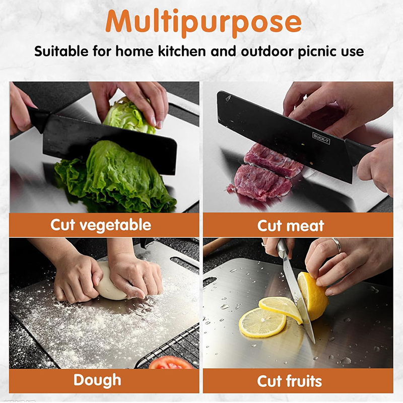 1pc Stainless Steel Cutting Bo - Home Cooking Food ulasan dan harga