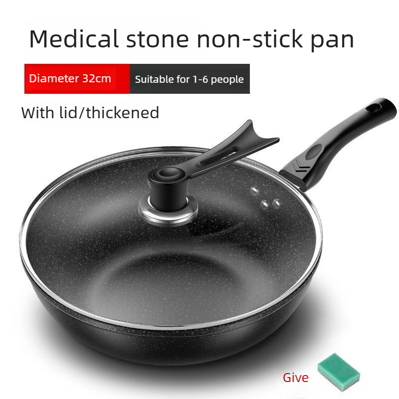Maifan Stone Cooking Pan Less  - Home Cooking Oil ulasan dan harga