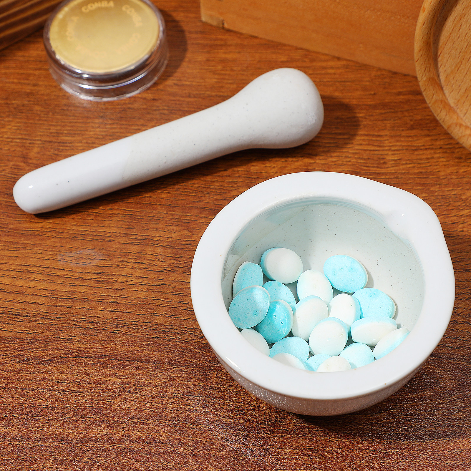Mini Porcelain Mortar Grinding - Mortar Pestle Granite ulasan dan harga