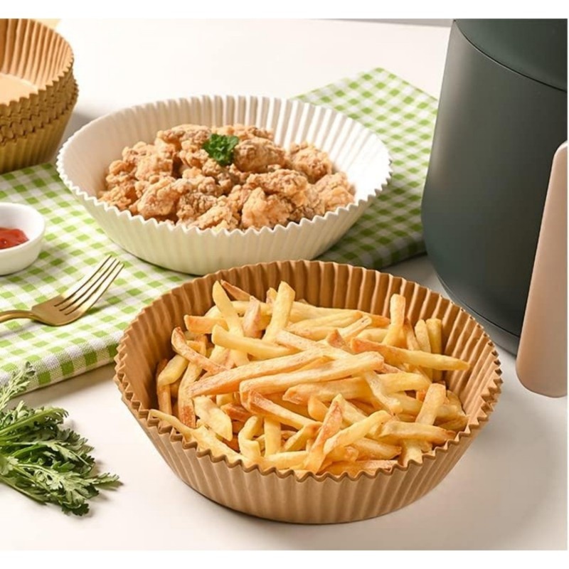 50Pcs Round Air Fryer Disposab - Home Cooking Oil ulasan dan harga
