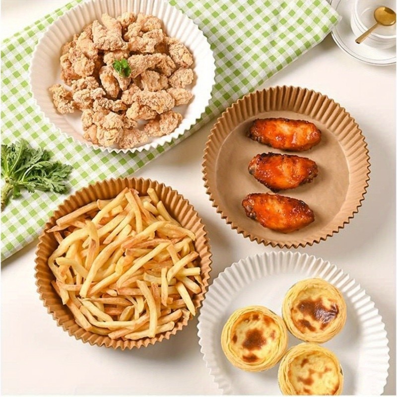 50Pcs Round Air Fryer Disposab - Home Cooking Oil ulasan dan harga