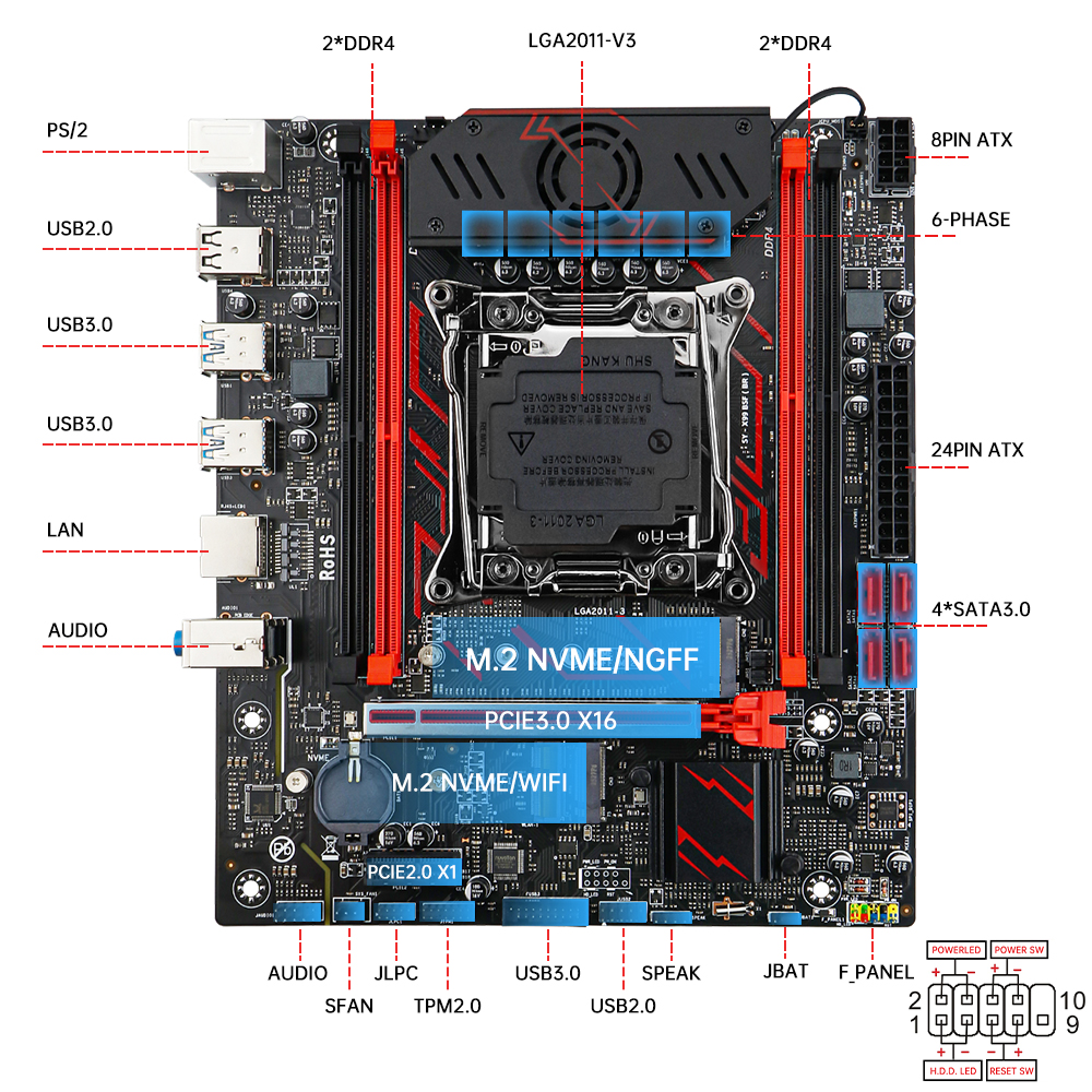 MOUGOL X99 Motherboard Kit C61 - Home Cooking Videos ulasan dan harga