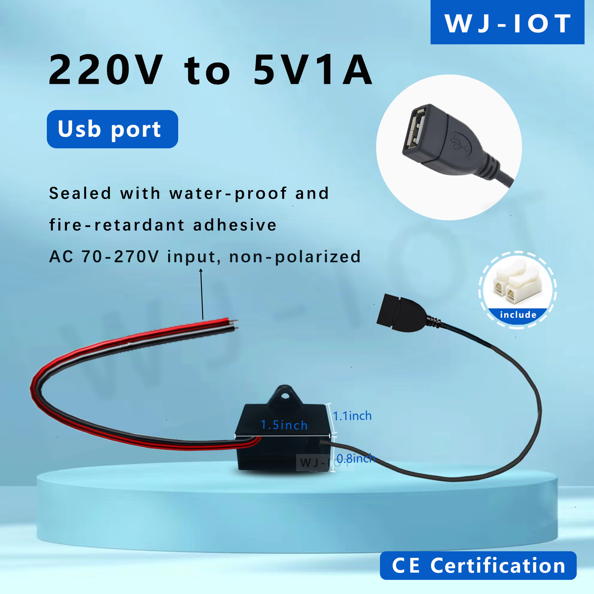 Waterproof 220V To 5V 1A/2A Wi - Home Cooking Videos ulasan dan harga