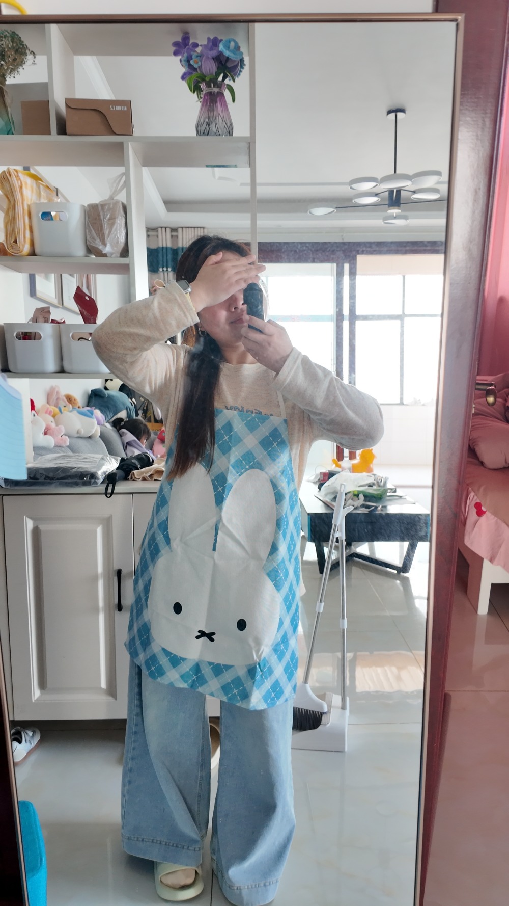 Miffy Kawaii Waterproof Fabric - Home Cooking Oil ulasan dan harga